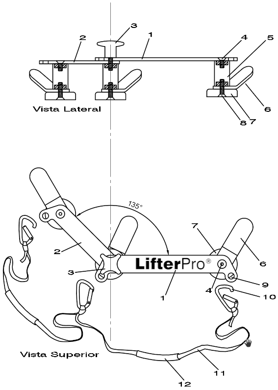 LIFTERPRO DISPOSITIVO PARA LA MANIPULACIÓN DE TAPAS URBANAS MAGNETIZABLES